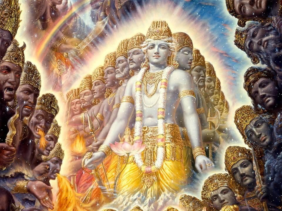 Махабхарата - Кришна являет Вселенскую Форму