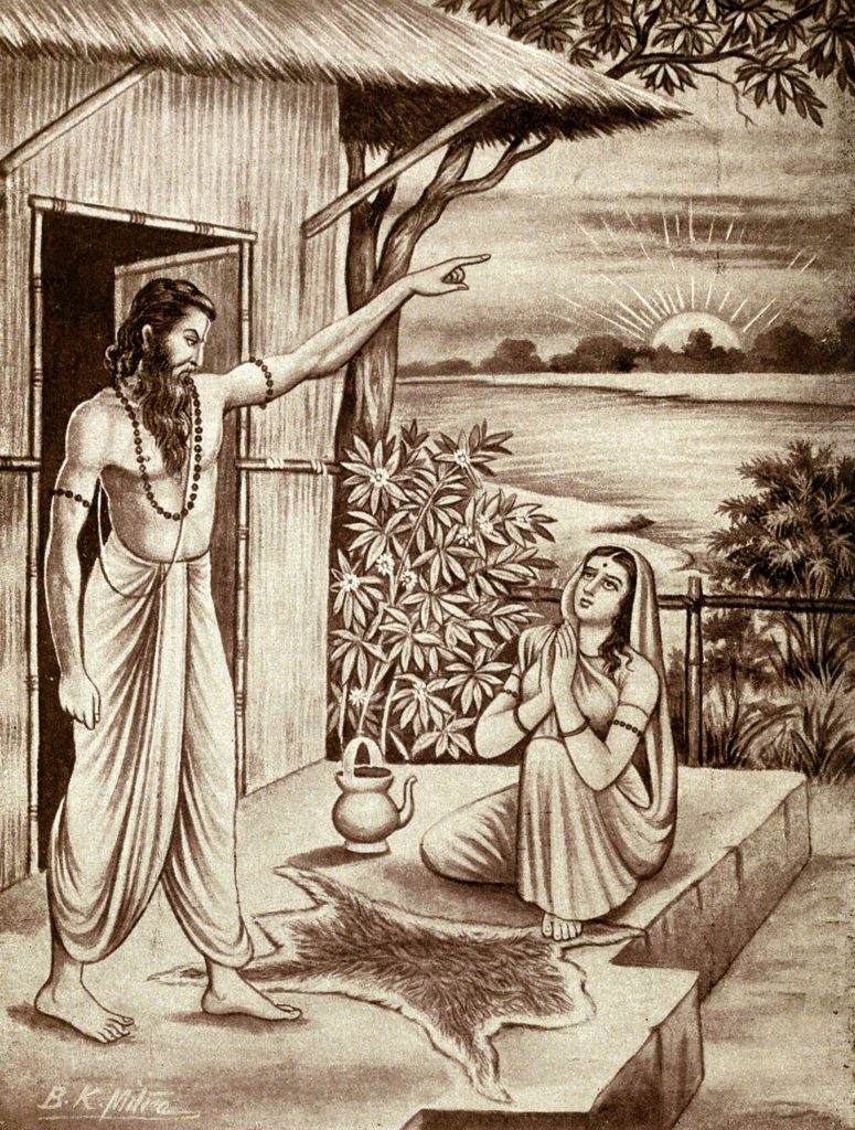 Махабхарата - мудрец Джараткару отрекается от своей жены