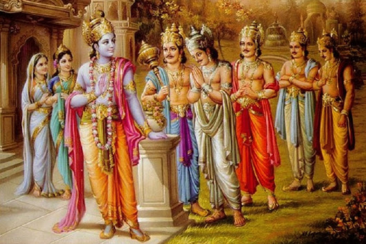 Махабхарата - Господь Кришна и пятеро Пандавов