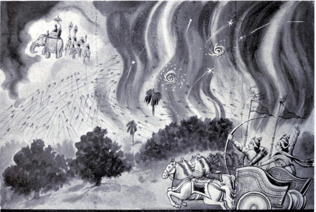 Арджуна и божественное оружие - лес Кхандава