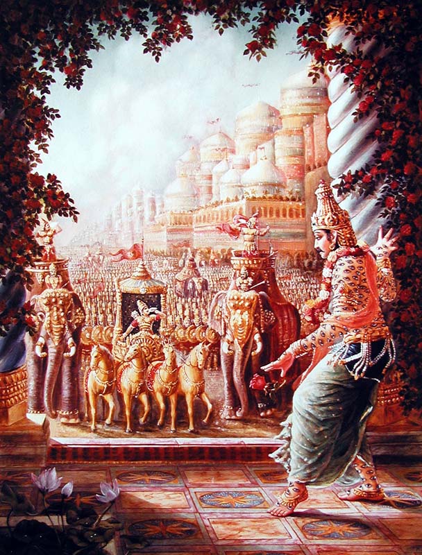 Махабхарата - Бали Махараджа завоевывает царство Индры