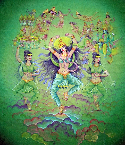 Махабхарата - Богиня Ганга в обители Брахмы