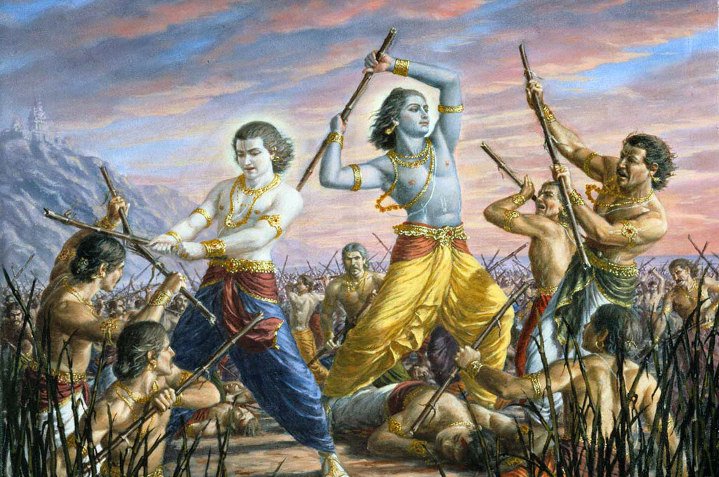 Махабхарата - Кришна и Баларама уничтожают династию Йаду