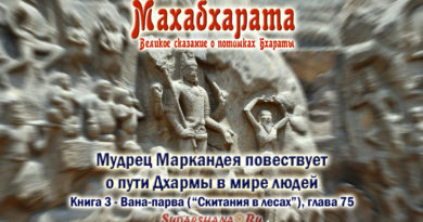 Махабхарата-Ванапарва-глава-075_Мудрец Маркандея повествует о пути Дхармы в мире людей