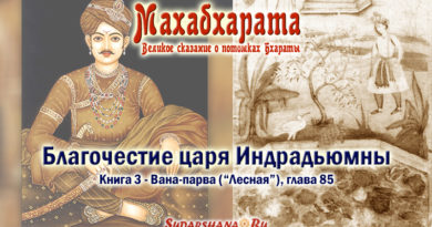 Махабхарата-Вана-парва-глава85 - Благочестие царя Индрадьюмны