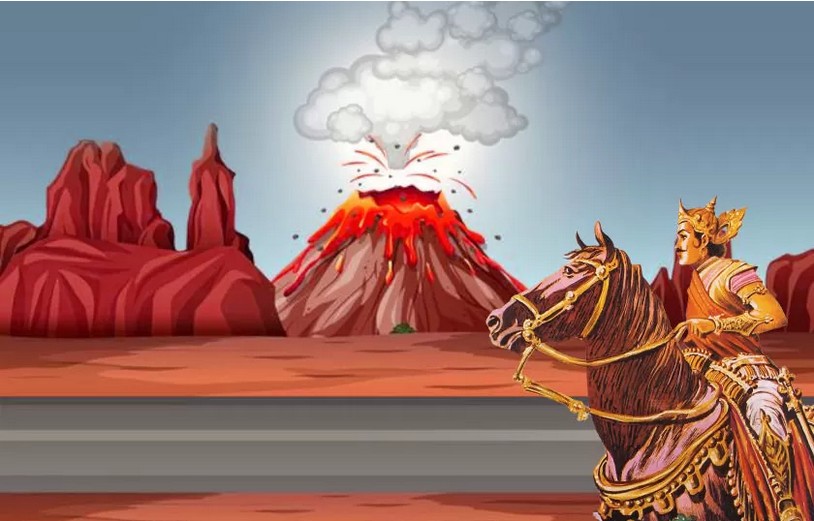 Демон-вулкан Дхундху и царь Кувалашва